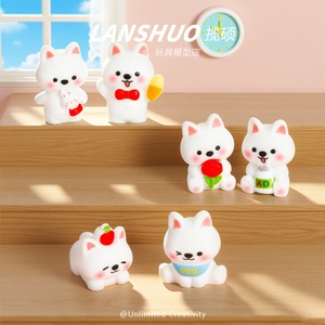 เรซิ่น 3D รูปสุนัข ของตกแต่งรถยนต์ ของตกแต่งโต๊ะทำงาน ของตกแต่ง DIY สำหรับทุกเพศทุกวัย - Product Image 2