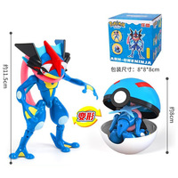 Figura de Acción de Criatura Anime Transformable con Cápsula Esférica 2 en 1, Set de Juego Coleccionable para Niños, Venta al por Mayor y Menor, Modelo de Ladrillos