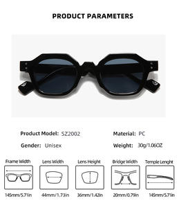 <span class=keywords><strong>แว่นตา</strong></span>กันแดดขอบเต็มสีดำ UV400ดีไซน์คลาสสิกอิตาลีสำหรับทุกเพศการออกแบบคริสมาสต์กรอบแว่นตาแฟชั่นและงานเลี้ยง - Product Image 3