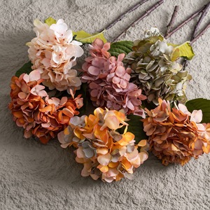 ดอกไฮเดรนเยียประดิษฐ์ CallaFloral สีเหลือง สีส้ม สีน้ำตาลอ่อน สมจริง เหมาะสำหรับตกแต่งงานแต่งงาน ตกแต่งบ้าน - Product Image 1