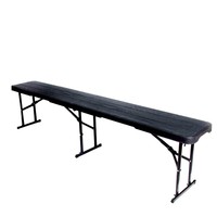 Banc de pique-nique pliable en plastique HDPE de 1,8 m avec poignée, idéal pour événements, fêtes, jardin et patio