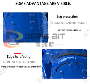 2024 Novo IADC 537 tamanho 4 7/8 5 polegadas rolo de perfuração de rocha Piloto bit TCI inserir tricone água bem brocas - Product Image 3