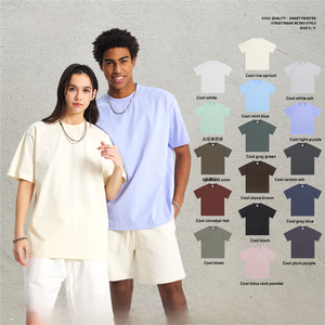 تي شيرت عالي الجودة سادة حرير قطن سادة مصمم تي شيرت رجالي طباعة التسامي تي شيرت كبير الحجم - Product Image 1