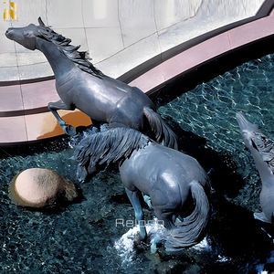 RELONG Vente Flash Grande Statue de Cheval en Bronze, Sculpture de Pommelle avec <span class=keywords><strong>Poulain</strong></span>, Personnalisable pour l'Extérieur - Product Image 6