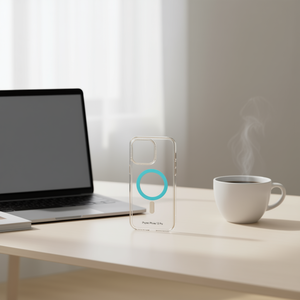 เคสโทรศัพท์แม่เหล็ก DAM สำหรับไอโฟน 13 โปรแบบใสพร้อมวงแหวนสี - Product Image 2