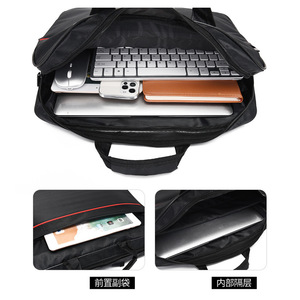 Sac à bandoulière grande capacité pour ordinateur portable, mallette d'affaires, sac de bureau, sac à main, sac à bandoulière pratique pour le travail et l'extérieur, sac à ordinateur portable unisexe tendance - Product Image 6