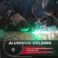 ARCCAPTAIN MIG165 Pro 165A 120V/240V Machine à souder MIG à commande par application pour l'aluminium, machine à souder multi-processus 6-en-1
