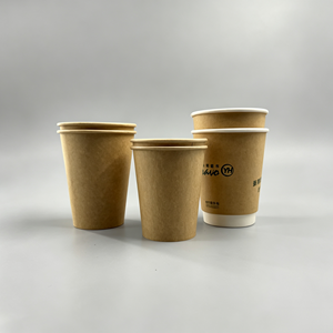 Gobelets en papier kraft personnalisés avec logo, à paroi simple ou double, écologiques, 0 à 8 couleurs, pour café, thé, lait - Product Image 3