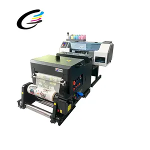 FCOLOR Kit d'imprimantes multifonctions de meilleure qualité Imprimantes DTF Imprimante à jet d'encre de bureau 2 double tête A3 13x19 DTF Semi-automatique
