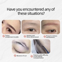 Sourcils authentiques naturels, effet sauvage, sans implantation de follicules pileux, sans tatouage
