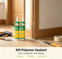 Scellant élastique en polymère MS pour l'étanchéité des joints de portes et des murs, rénovation intérieure, adhésif résistant aux intempéries
