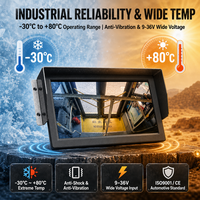 Écran tactile haute définition 10,1 pouces pour véhicule, affichage en temps réel, GPS, WIFI, Android intégré, 2DIN, 1 an de garantie