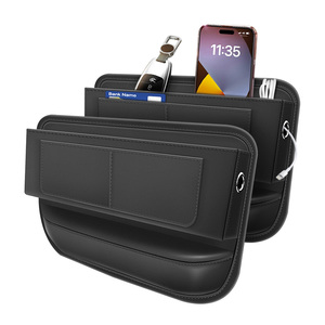 Organizador de Almacenamiento Lateral para Asiento de Auto, Universal 2026, de Cuero PU de Lujo, Bolsa de Almacenamiento Personalizada para Auto - Product Image 6