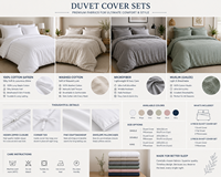 Set Sprei Mewah Grosir Bahan Katun Sateen Katun Muslin Mikrofiber Set Perlengkapan Tidur Untuk Hotel & Rumah