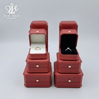 Boîte à bijoux octogonale en cuir Fandi, intérieur en velours, fermeture à boucle, style luxueux, blanc/noir, pour bagues, colliers - Voyage, maison