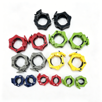 Colliers de serrage rapides antidérapants pour haltères en plastique ABS, clips de verrouillage résistants à l'usure pour barres de 25 mm et 50 mm standard