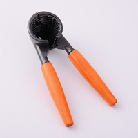 Casse-noix en aluminium robuste poignées en bois outil manuel pour ouvrir les noix de pécan de homard ouvre-noix craquelins de noix