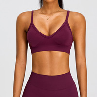 Ensemble de sport pour femme : Soutien-gorge de sport dos croisé et short cycliste taille haute avec effet ventre plat, idéal pour le yoga, la course et la gym