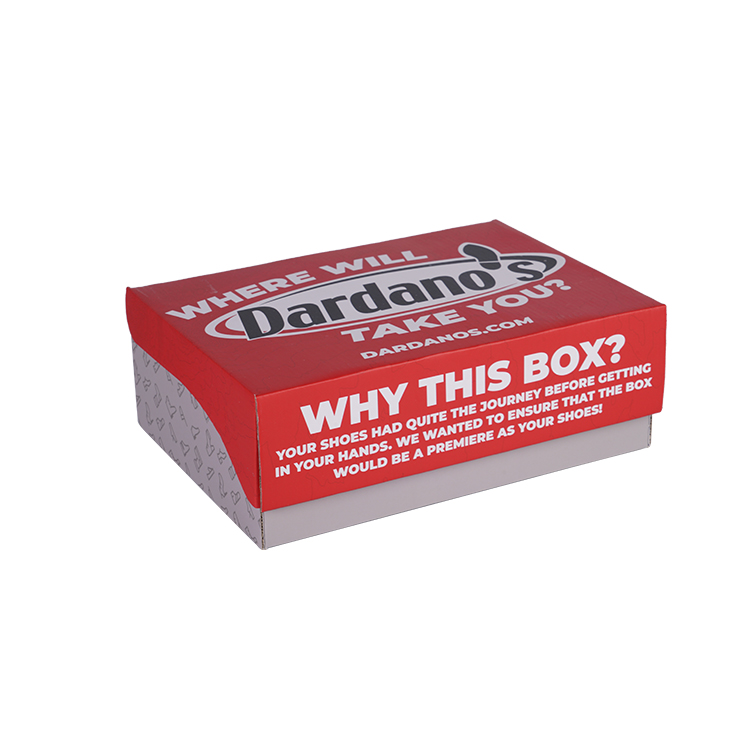 Wholesale E flute copper paper sports shoe paper box high quality custom perso<i></i>nalized logo shoes paper box for shoes