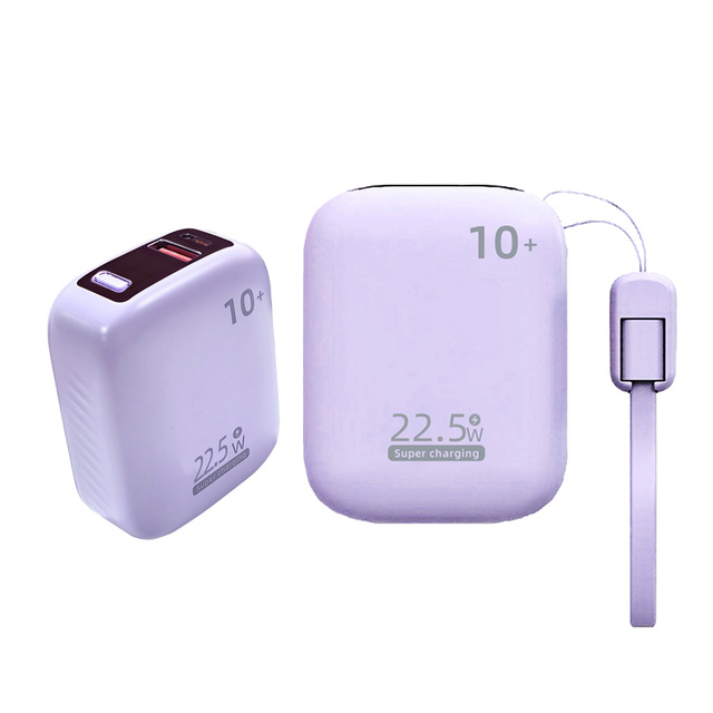 High Capacity 10000mAh Portable Power Banks Slim Mini Fast Charging Type C Powerbank for Phone Cute Power Bank