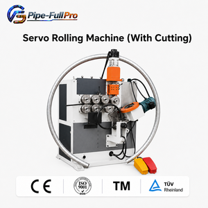 Heavy Duty CNC Ring Rolling <b>Bending</b> <b>Machine</b> Servo Drive Cutting System Round Square Rectangular Steel Tube Pipe Circle Forming - Product Image 1