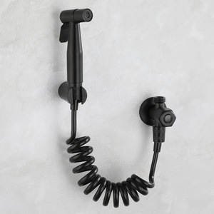 <strong>Factory</strong> Direct Sales Black Spray Gun Toilet Portable Handheld Bidet Toilet Sprayer Set - Product Image 3