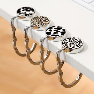 कार्यालय डेस्क पर्स के लिए कस्टम डिजाइन पोर्टेबल पेन धारक के साथ मिनी मेटल पासवर्ड लॉक बैग हुक हैंगर - Product Image 3