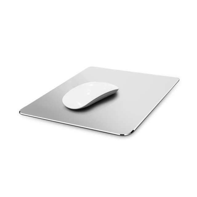 Metal Aluminum Mouse Pad Mat Hard Smooth Thin Mouse Pad Double Side Waterproof Fast and Accurate Control for Office Home