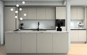 Ensemble complet d'armoires de cuisine modernes en bois massif personnalisées de haute qualité pour une conception de cuisine luxueuse - Product Image 6