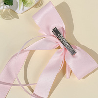 Barrette à cheveux en ruban, style doux et élégant, faite à la main, accessoire de mode féerique, ornement pour cheveux de filles, vente en gros