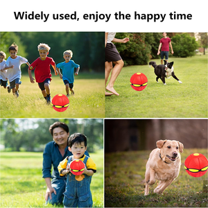 Balle interactive pour chien à lancer au pied ou à la main, jouet de dressage pour chien, balle rebondissante pour extérieur - Product Image 6