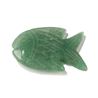 Quartz Pierre Danse Poisson Statue Sculpté À La Main Guérison Cristal Figurine Décoration Sculpture Fengshui Richesse et Chance