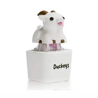 Bouton Fidget Clic-clac Lumineux Amusant, Clé Mécanique Rechargeable en Forme de Mouette, Jouet Anti-stress pour Clavier