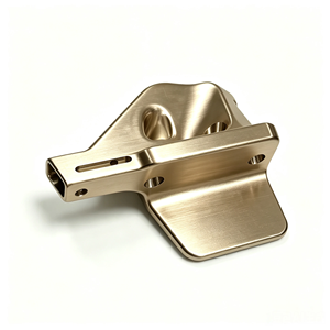 Support de montage réglable en aluminium usiné CNC à cinq axes avec trou fendu pour le support d'équipement d'automatisation - Product Image 1