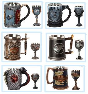Copa de Vino de Acero Inoxidable con Diseño de Lobo Fantástico Antiguo en 3D, Copa de Whisky Medieval, Copa de Resina con Diseño de Derretimiento de Nieve - Product Image 6