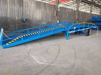 Rampe de chargement mobile réglable en hauteur WELIFTRICH 10 tonnes 1,1-1,8 m du quai au sol, couleur personnalisée, fabriquée en Chine
