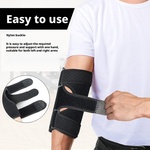 Factory <strong>Custom</strong> Logo Adjustable Stabilizer With 2 Removable <strong>Splints</strong> for Padel Elbow Brace Strap - Product Image 3
