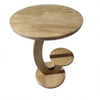 Table d'appoint en bois minimaliste moderne de haute qualité DISHI, table basse en bois massif pour salon et chambre à coucher