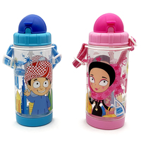 Bouteilles d'eau en plastique transparent sans BPA avec paille, personnalisables avec logo, pour la gym et le sport – Vente en gros