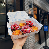 Solución Completa de Empaque para Panadería - Cajas Impresas Personalizadas para Tartaletas de Huevo, Pasteles y Donuts con Logotipo