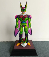 Figurine Manga de grande taille 42 cm, DRAGON BAII Cell, Super Saiyan à double tête, Figura PVC, figurine d'anime, jouets