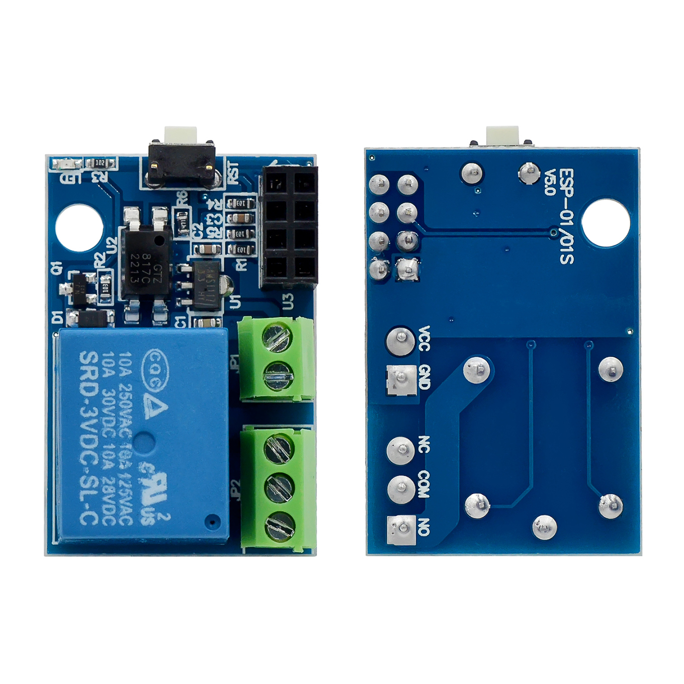YINETTECH 1 x ESP8266 WLAN-Relais-Modul mit ESP-01S Relais-Adapter-Modul für Smart YINETTECH 1 x ESP8266 WLAN-Relais-Modul mit ESP-01S Relais-Adapter-Modul für Smart