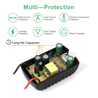 Chargeur USB certifié UL FCC 100~240V 50/60Hz 5V 2A pour routeurs, enceintes, caméras de vidéosurveillance