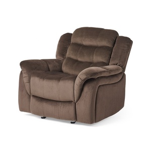 Super Comfortable Suede <strong>Fabric</strong> Home Theater Sofa Swivel Glider <strong>Recliner</strong> <strong>Chair</strong> With Rocking - Product Image 4
