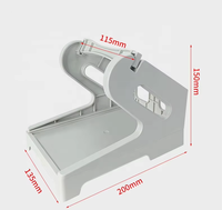 Porte-papier pour imprimante d'étiquettes thermiques de bureau pour rouleaux et étiquettes pliées en éventail avec imprimante de codes à barres d'étiquettes