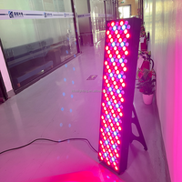 Thérapie par lumière rouge 1000W, panneau noir avec LED 660nm, 850nm pour les soins de la peau à domicile avec support