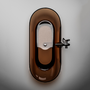 Vasca da Bagno Moderna Rettangolare Trasparente in Resina Ecologica, Autoportante con Funzione di Immersione, per Hotel, Appartamenti, Ville e <span class=keywords><strong>Spa</strong></span> - Product Image 2