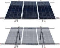 Support de montage de panneau solaire en acier Q235B certifié TUV & CE pour système solaire photovoltaïque sur toit plat au sol/en béton