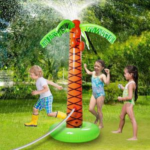 Inflatable Coconut Tree <b>Water</b> Spray Toy For Kids Outdoor Play Lawn Sprinkler Summer <b>Fun</b> - Product Image 3