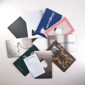 Prix de gros, logo personnalisé, porte-clés en forme de carte, OEM, ouvre-bouteille en bois, acier inoxydable, métal, design unique, ouvre-bouteille de bière - Product Image 5